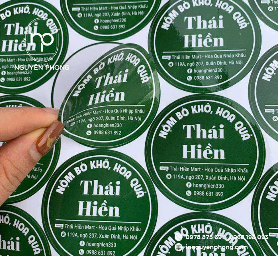 Mẫu tem nhãn